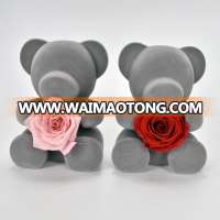 Lovely Teddy Bear Preserved Flower Rose Gift For Sweetheart