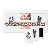 Baby Handprint & Footprint Photo Frame Kit Baby Clay Footprint Kit