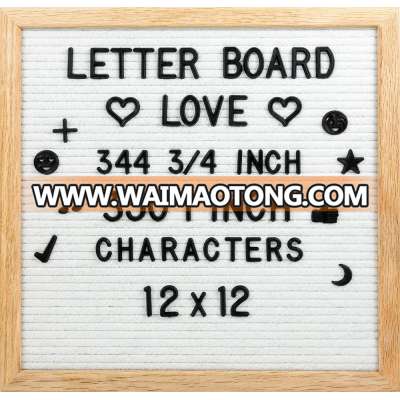 10*10inch Home Decoration Outdoors Felt Changeable Wood Letter Board Signs