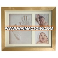 Hot Sale Easter Christmas Gifts Newborn Infants Baby Handprint Footprint Photo Frame Kit