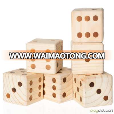 Outdoor wooden giant dice yard dice game for kids and adults