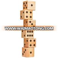 Outside wooden giant dice yard dice game for kids and adults sexy dice game