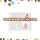 Baby shower decoration baby handprint and footprint wooden frame kit