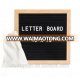 Hot sale 340 letters 10 x 10 oak wooden black felt notice boardfelt changeable letter board